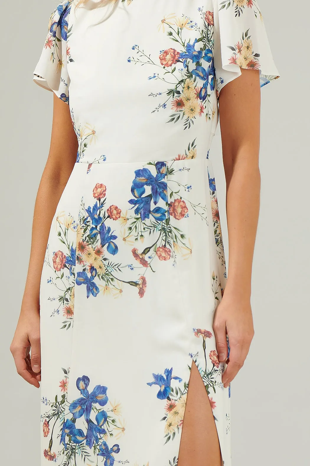 Jacinta Floral Slit Midi Dress sold by Sugarlips product image thumbnail 5