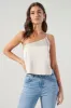 Miwa Satin One Shoulder Strap Top sold by Sugarlips
