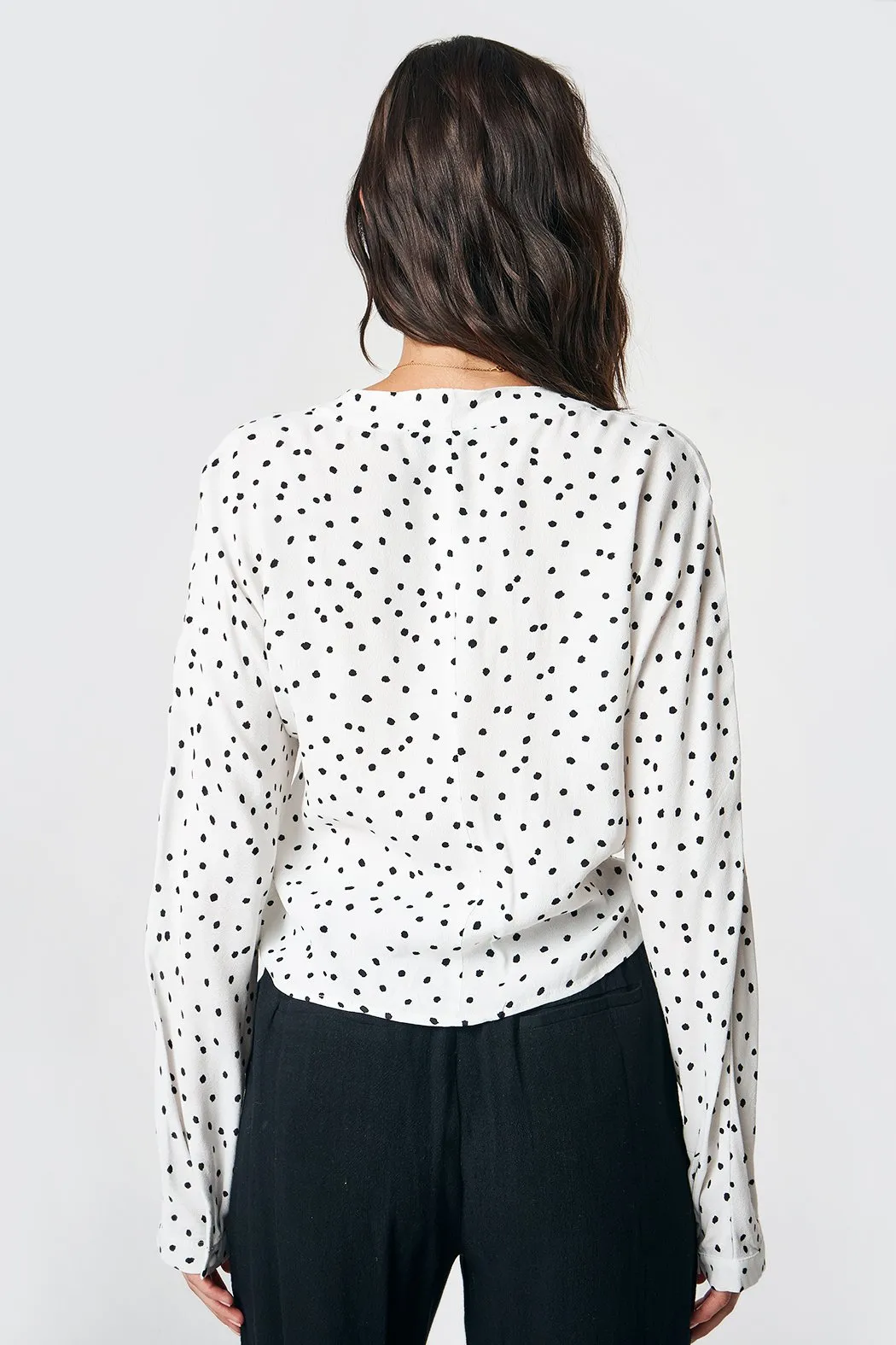 Why Knot Polka Dot Front Tie Top sold by Sugarlips product image thumbnail 3