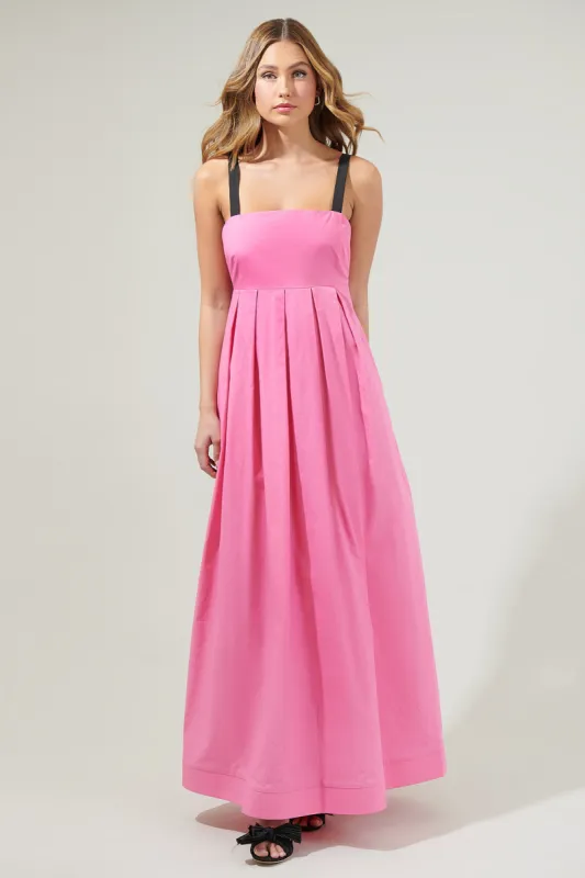 Fabiola Pleated Maxi Dress sold by Sugarlips
