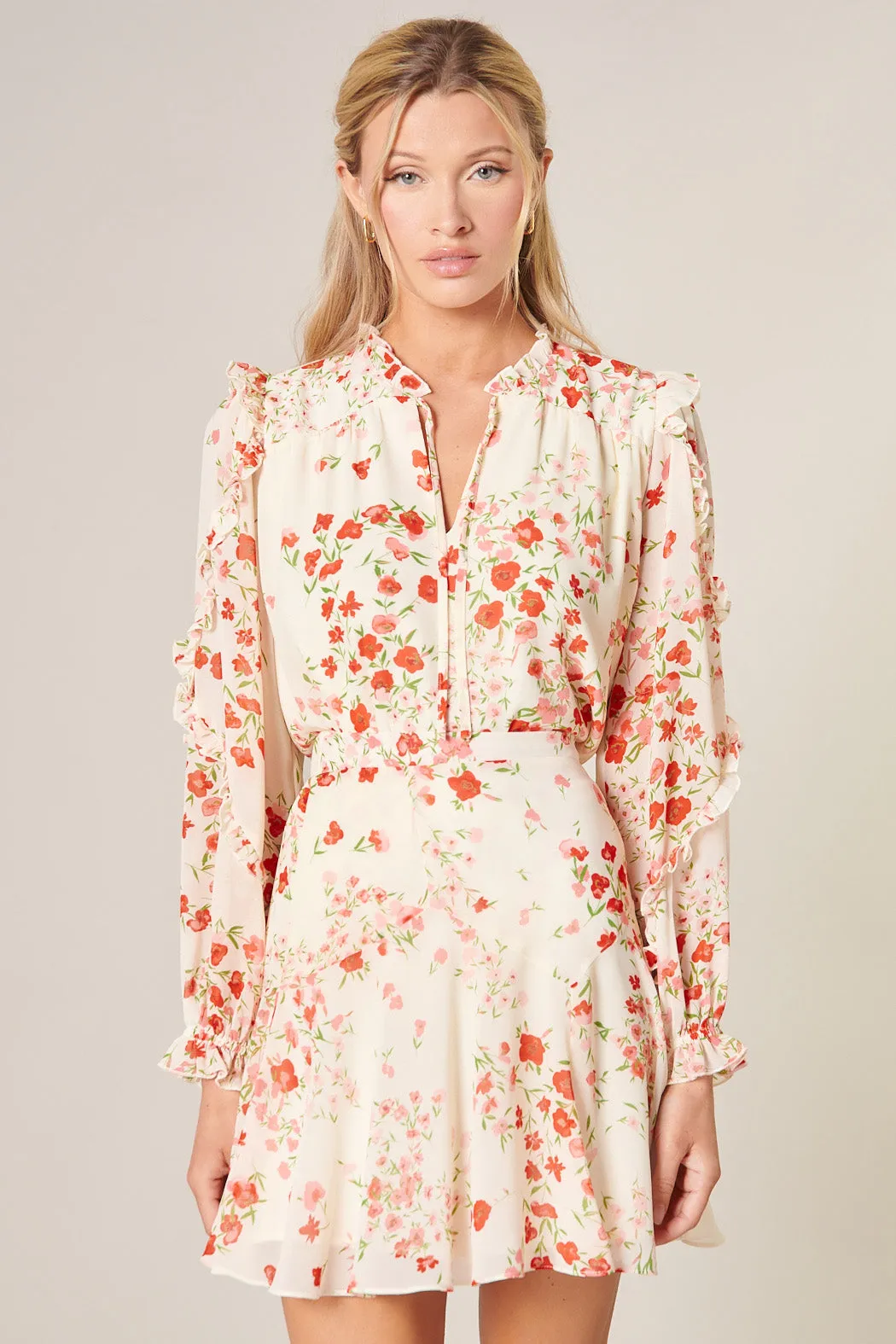 Love Bomb Raj Ruffle Balloon Sleeve Blouse sold by Sugarlips product image thumbnail 2