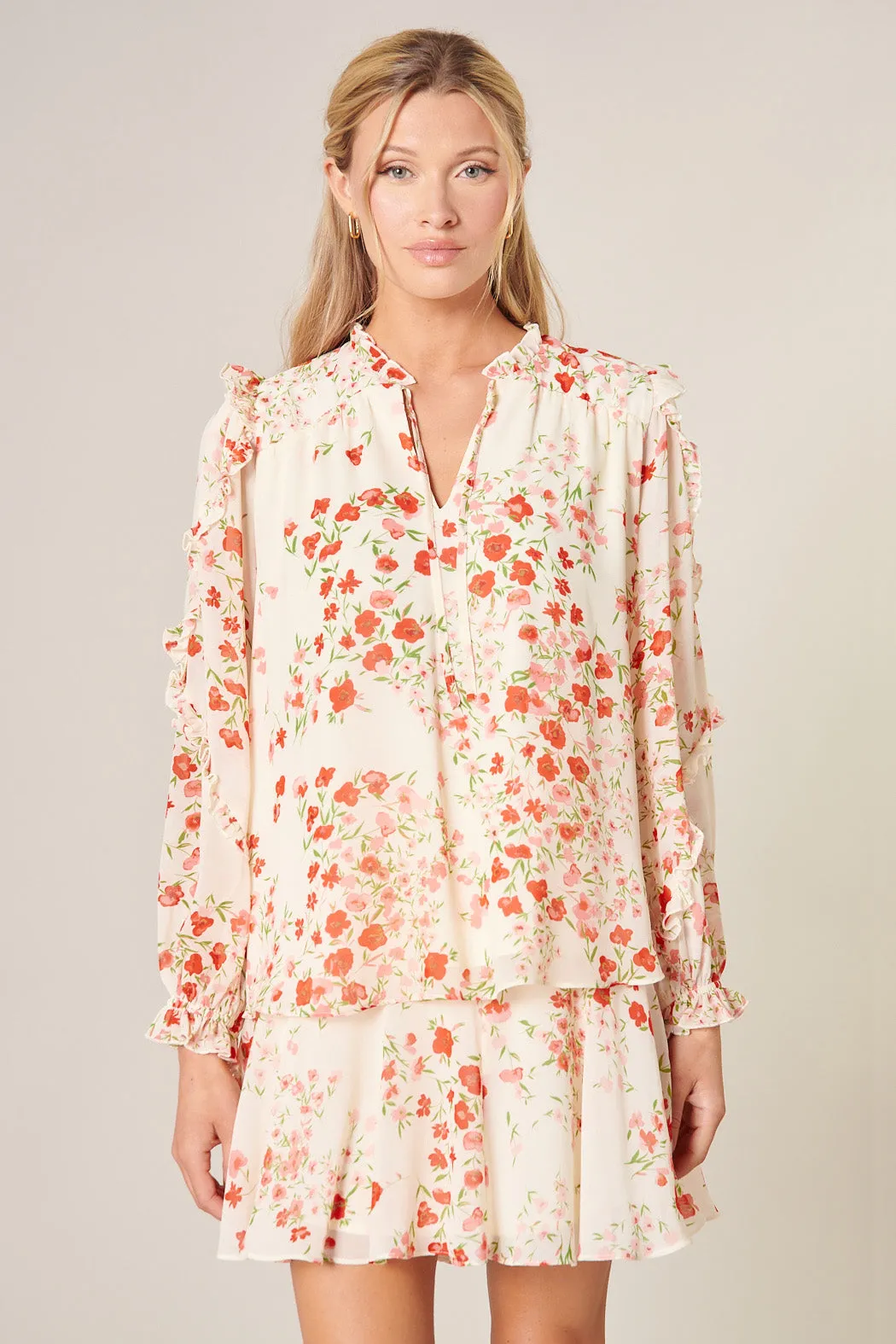 Love Bomb Raj Ruffle Balloon Sleeve Blouse sold by Sugarlips product image thumbnail 3