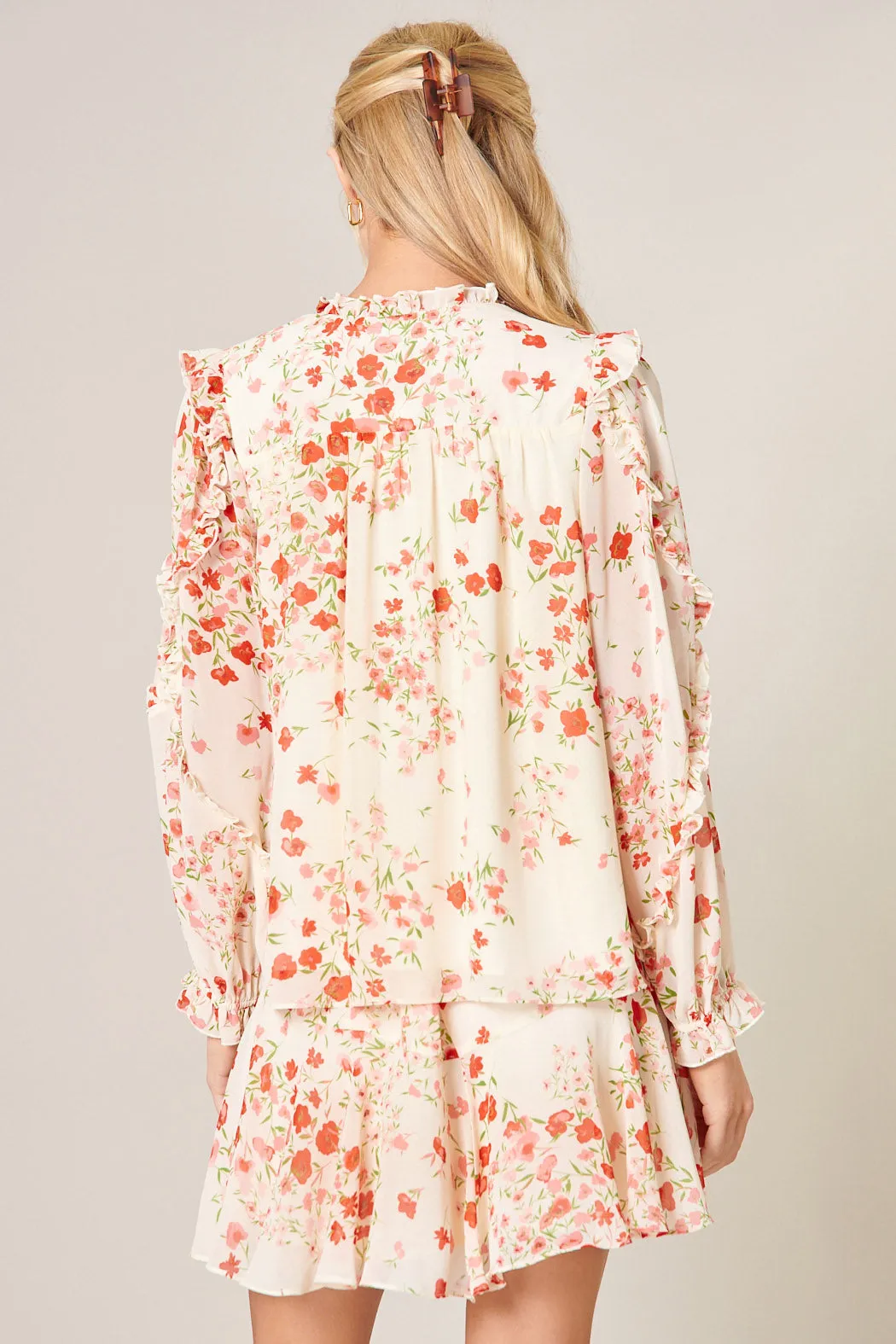 Love Bomb Raj Ruffle Balloon Sleeve Blouse sold by Sugarlips product image thumbnail 4