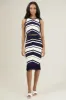 Lydia Striped Midi Skirt sold by Sugarlips