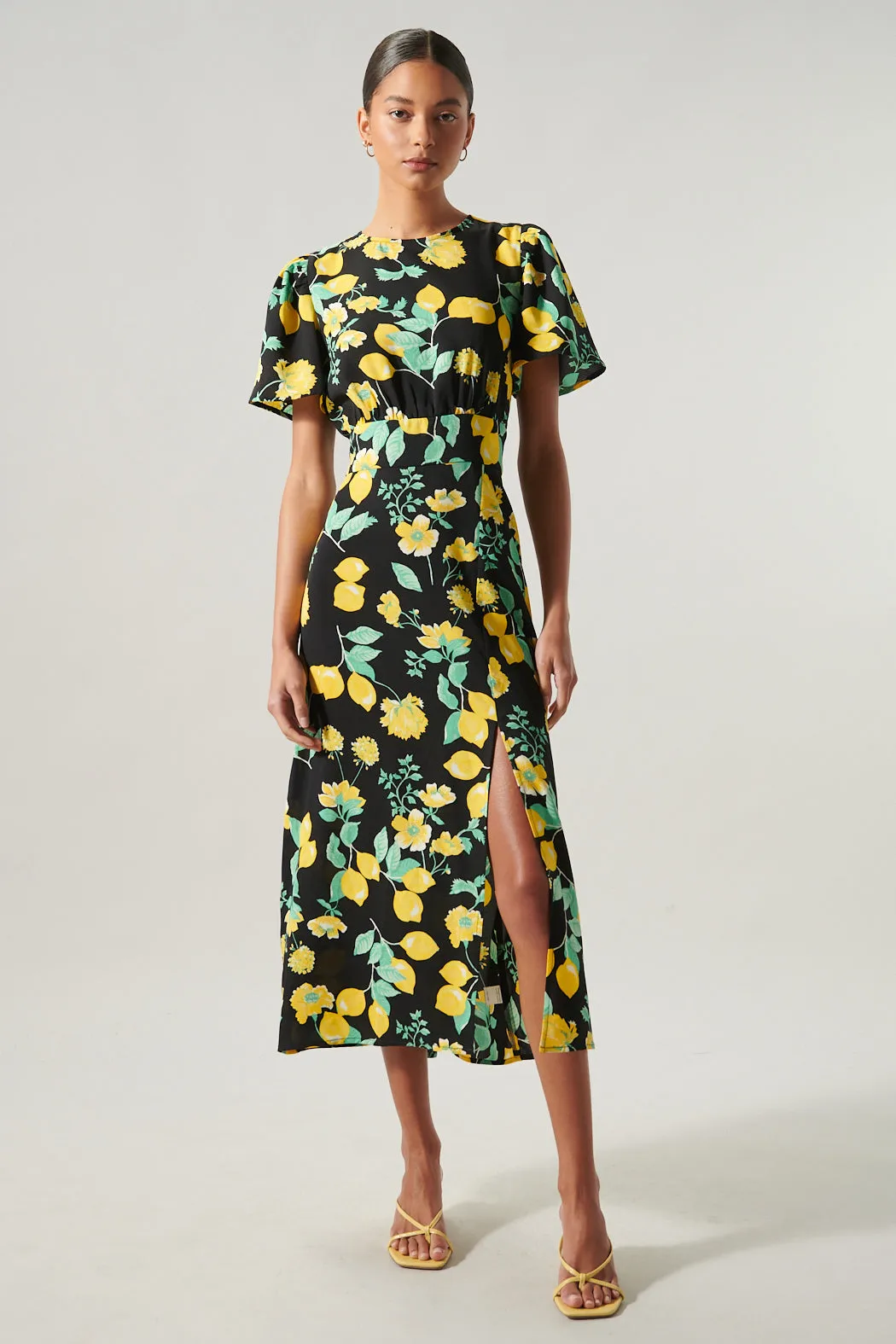 Lima Bloom Floral Midi Dress sold by Sugarlips product image thumbnail 4
