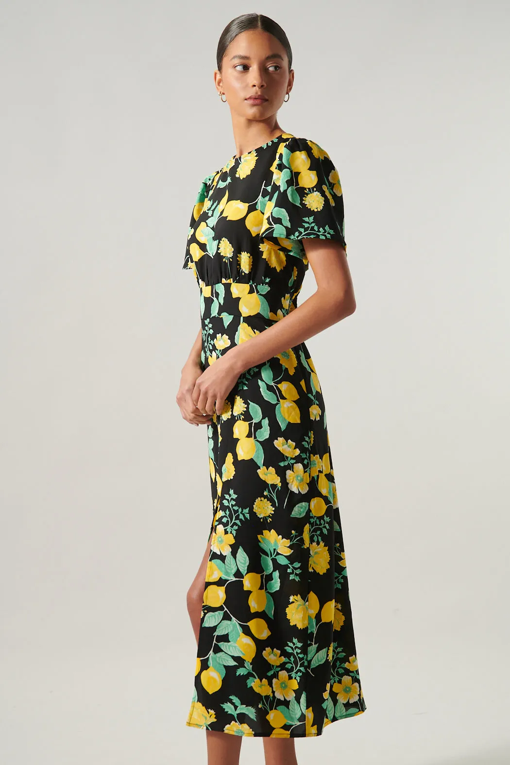 Lima Bloom Floral Midi Dress sold by Sugarlips product image thumbnail 2