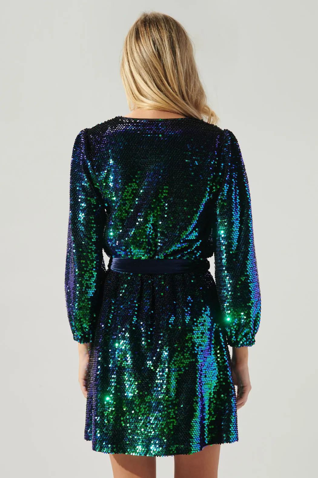 Aventurine Sequin Mini Dress sold by Sugarlips product image thumbnail 3