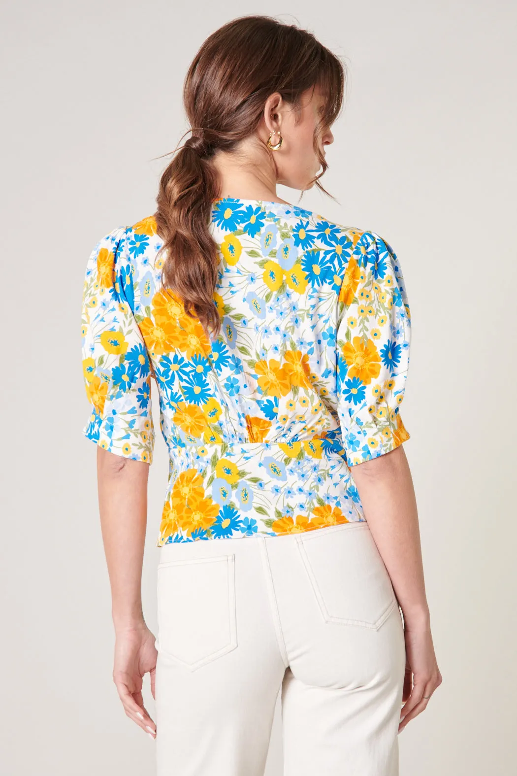 Sea Breeze Double Breasted Peplum Top sold by Sugarlips product image thumbnail 3