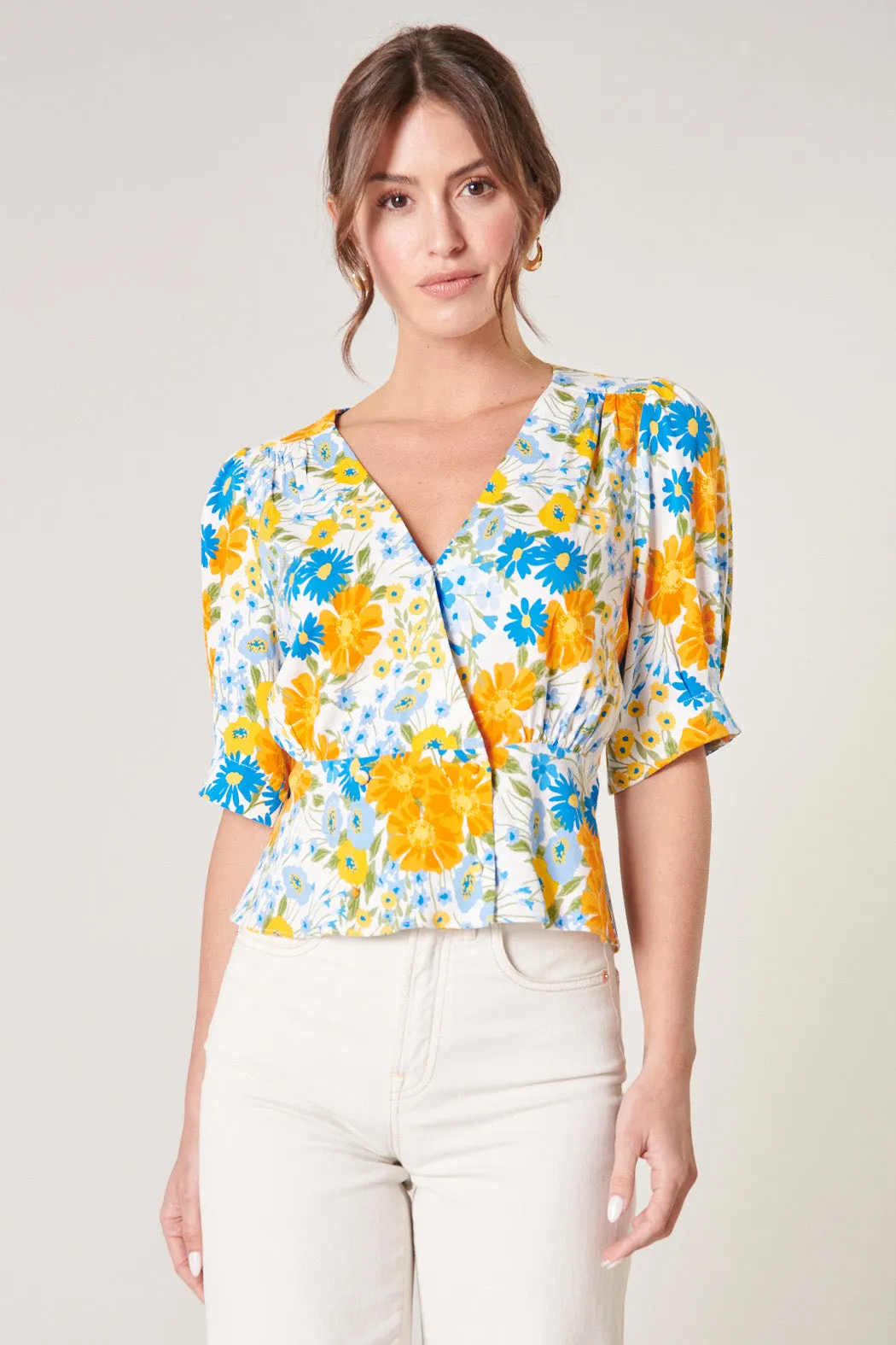 Sea Breeze Double Breasted Peplum Top sold by Sugarlips product image thumbnail 2