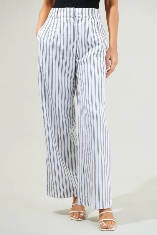 Arlah Striped Pleated Pants sold by Sugarlips