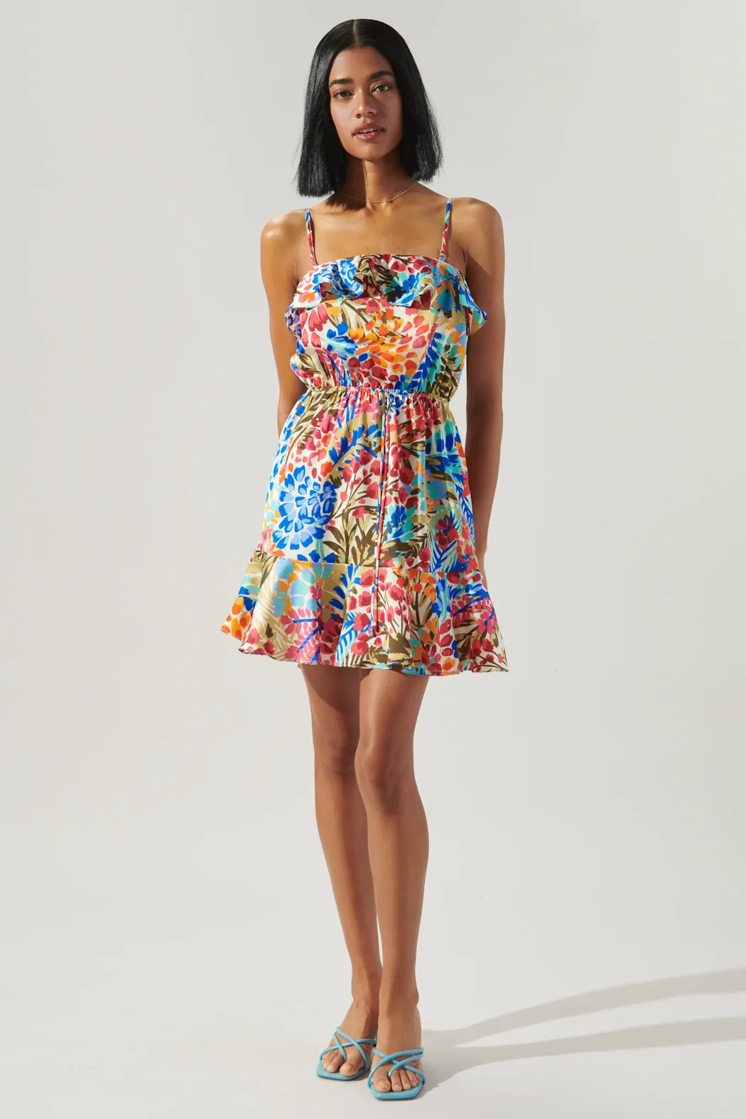 Rain Dance Convertible Ruffle Flounce Mini Dress sold by Sugarlips product image thumbnail 4