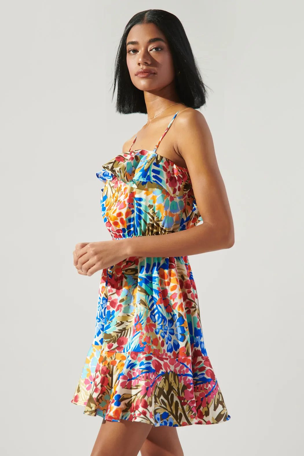 Rain Dance Convertible Ruffle Flounce Mini Dress sold by Sugarlips product image thumbnail 3