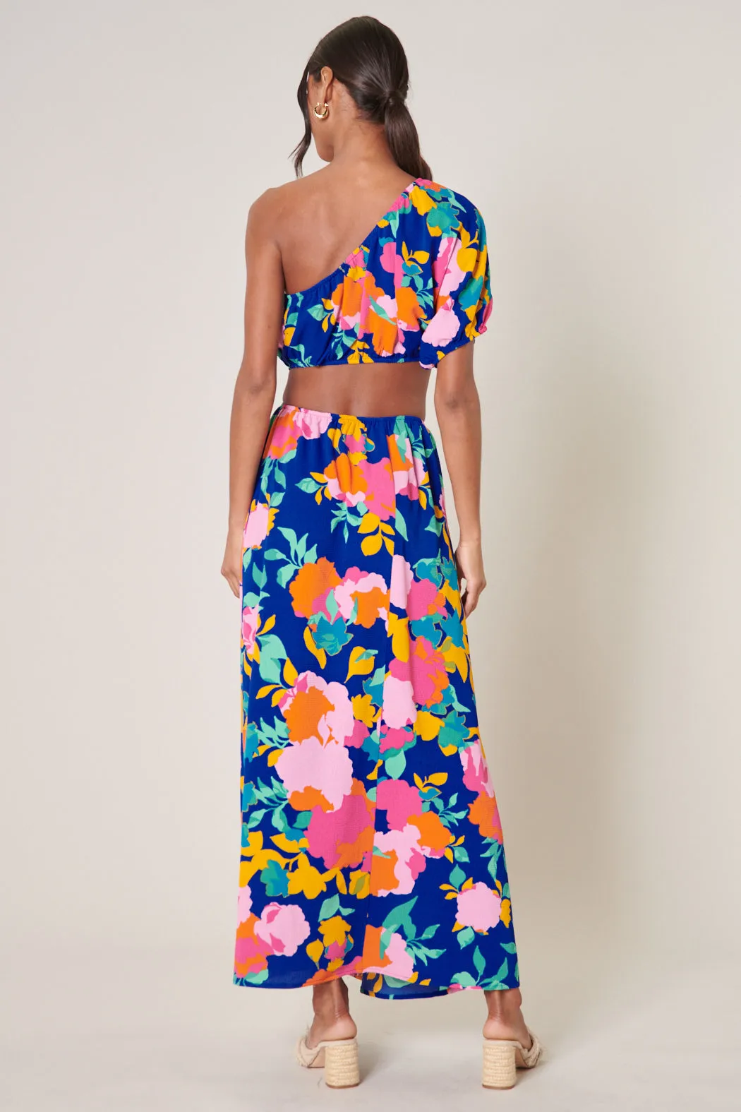 Heat Wave Cutout One Shoulder Maxi Dress sold by Sugarlips product image thumbnail 2
