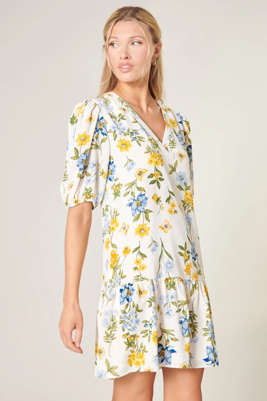 April Floral Flouncy Drop Waist Laurie Dress sold by Sugarlips product image thumbnail 4