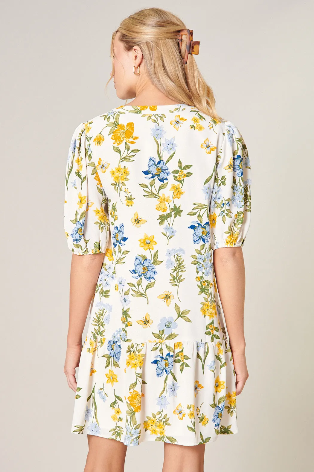 April Floral Flouncy Drop Waist Laurie Dress sold by Sugarlips product image thumbnail 3