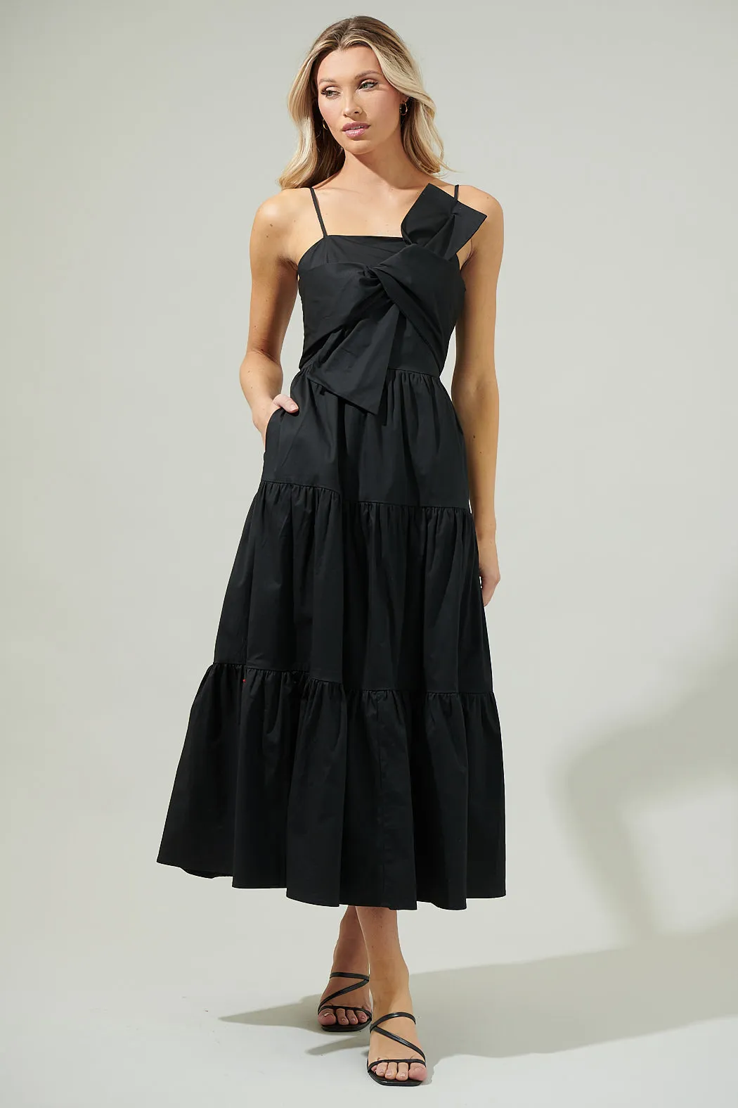 Helene Tiered Cami Maxi Dress sold by Sugarlips product image thumbnail 5