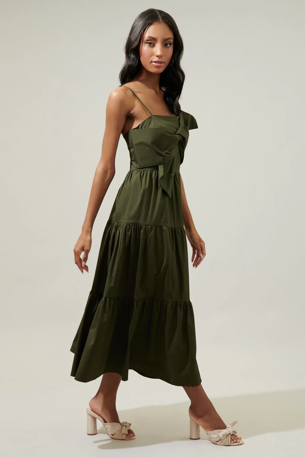 Helene Tiered Cami Maxi Dress sold by Sugarlips product image thumbnail 3