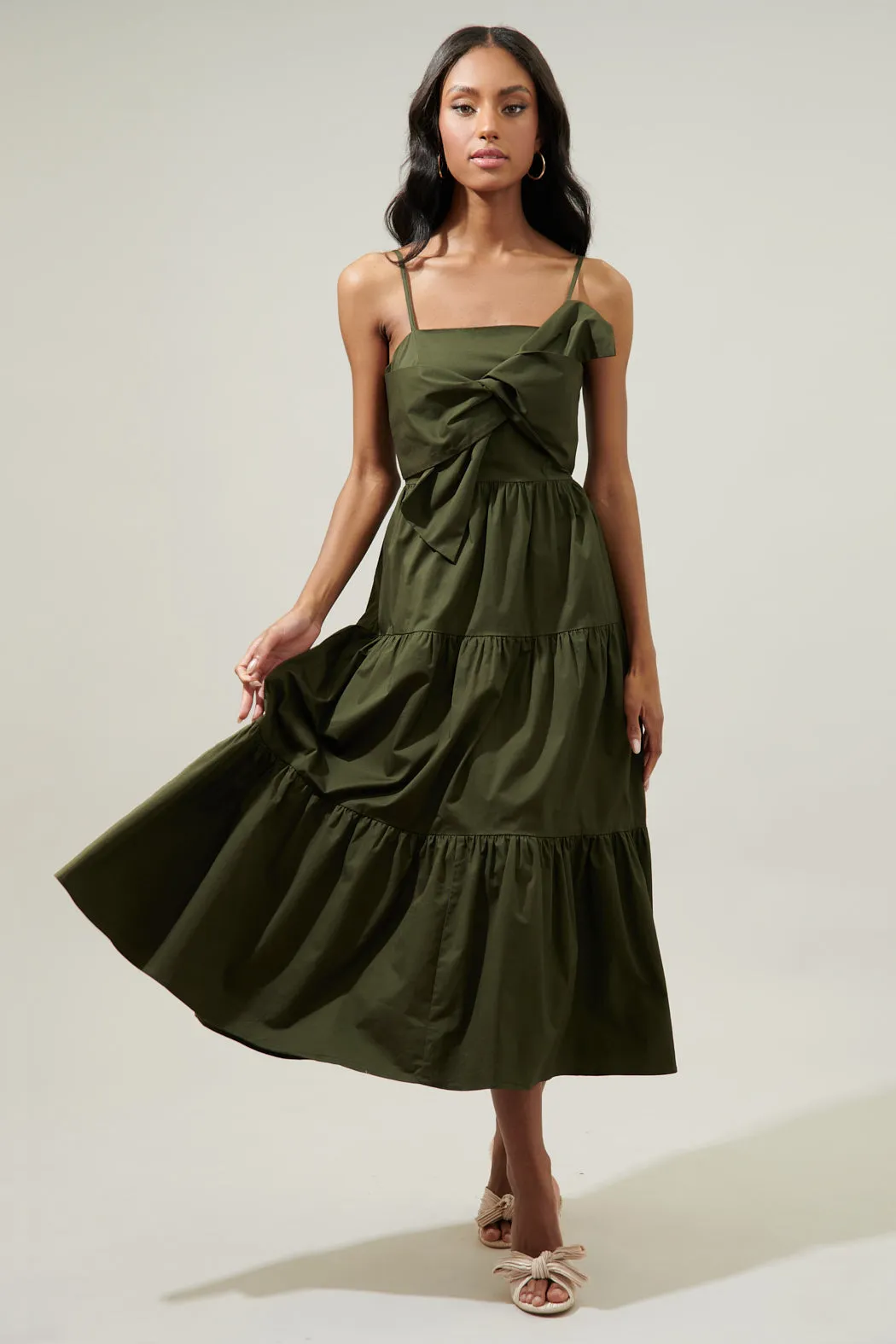 Helene Tiered Cami Maxi Dress sold by Sugarlips