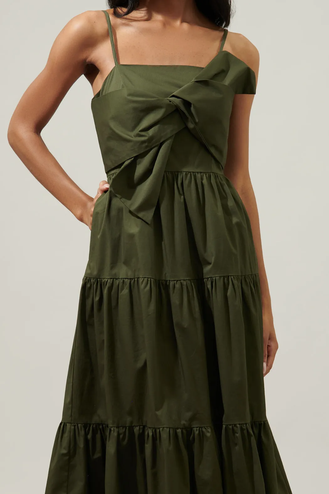 Helene Tiered Cami Maxi Dress sold by Sugarlips product image thumbnail 4