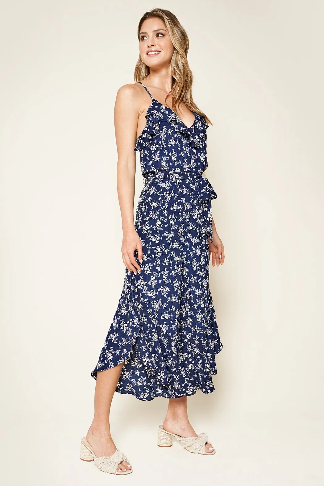 Lea Floral Print Ruffled Jumpsuit sold by Sugarlips product image thumbnail 4