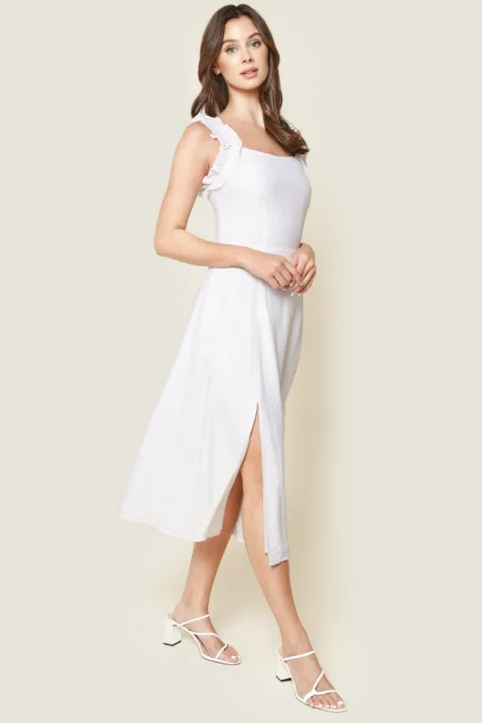 Angelic Ruffled Midi Dress sold by Sugarlips