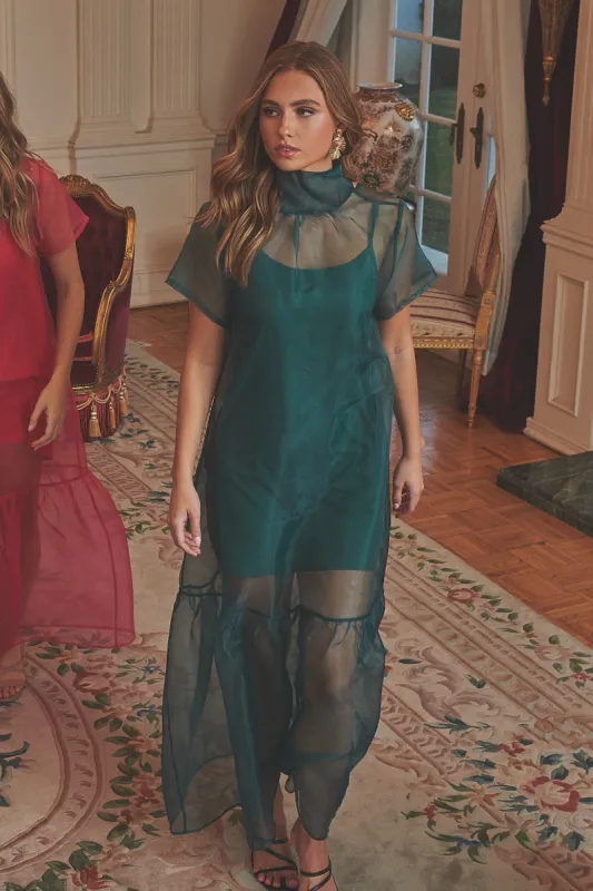 Dime Organza Long Cami Dress sold by Sugarlips