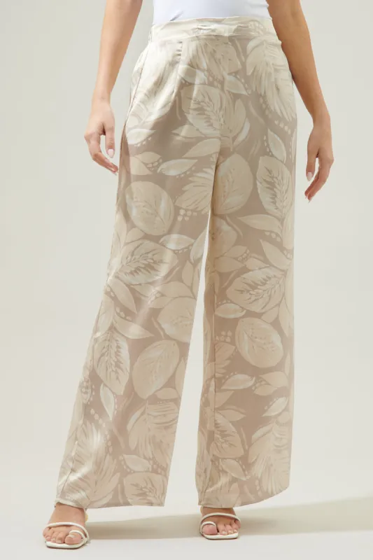 Gardenia Floral Wide Leg Pants sold by Sugarlips