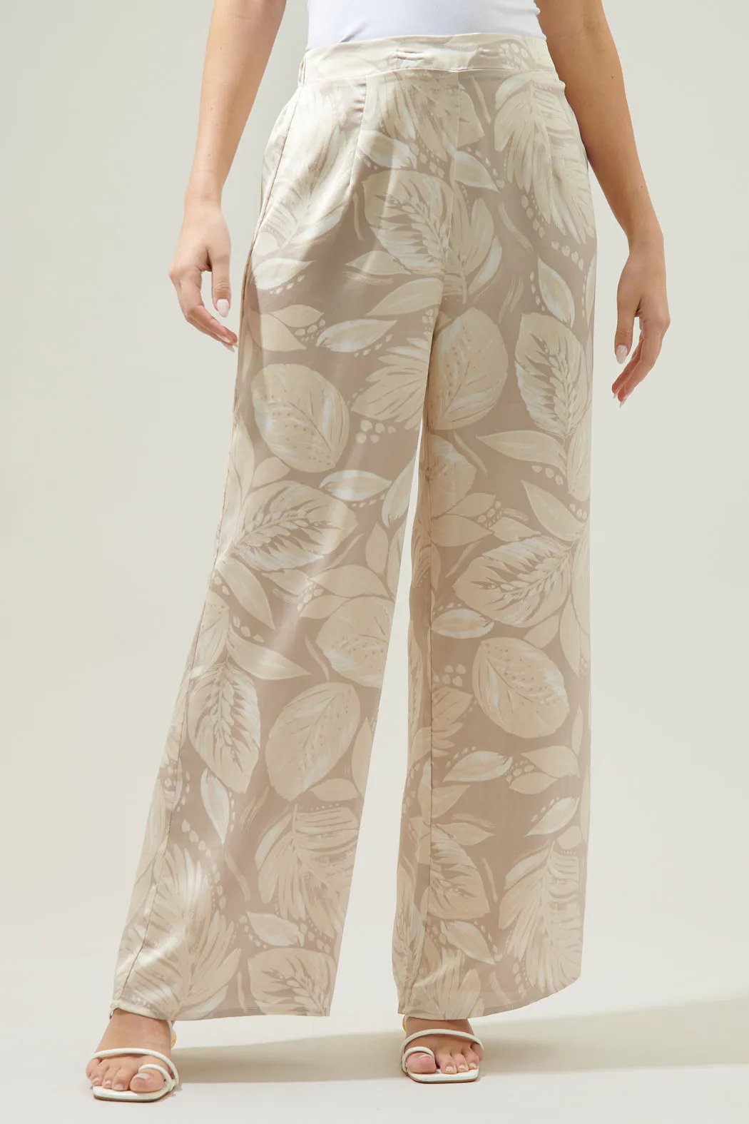 Gardenia Floral Wide Leg Pants sold by Sugarlips