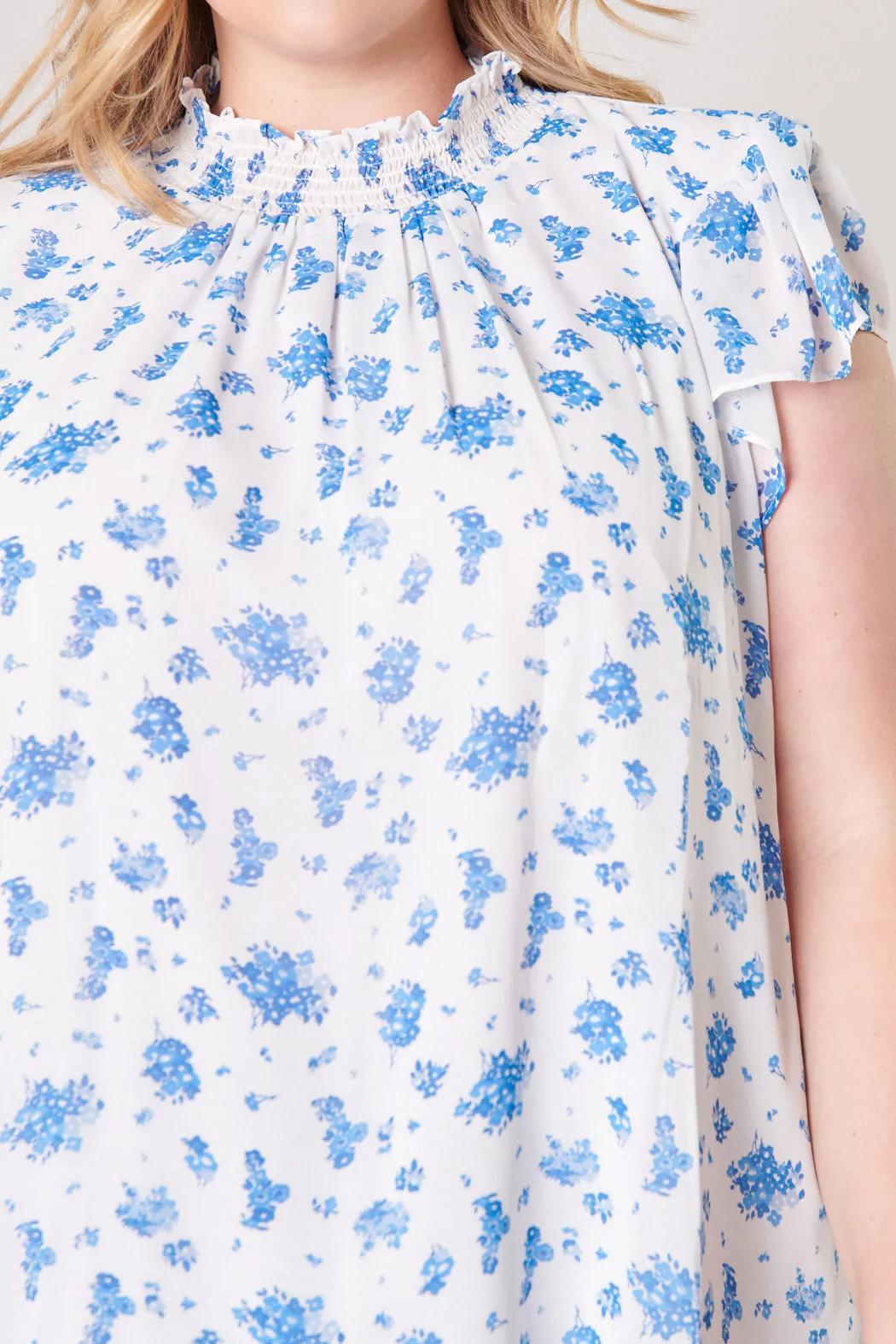 Fond of You Floral Sun Up Mock Neck Top Curve sold by Sugarlips product image thumbnail 5