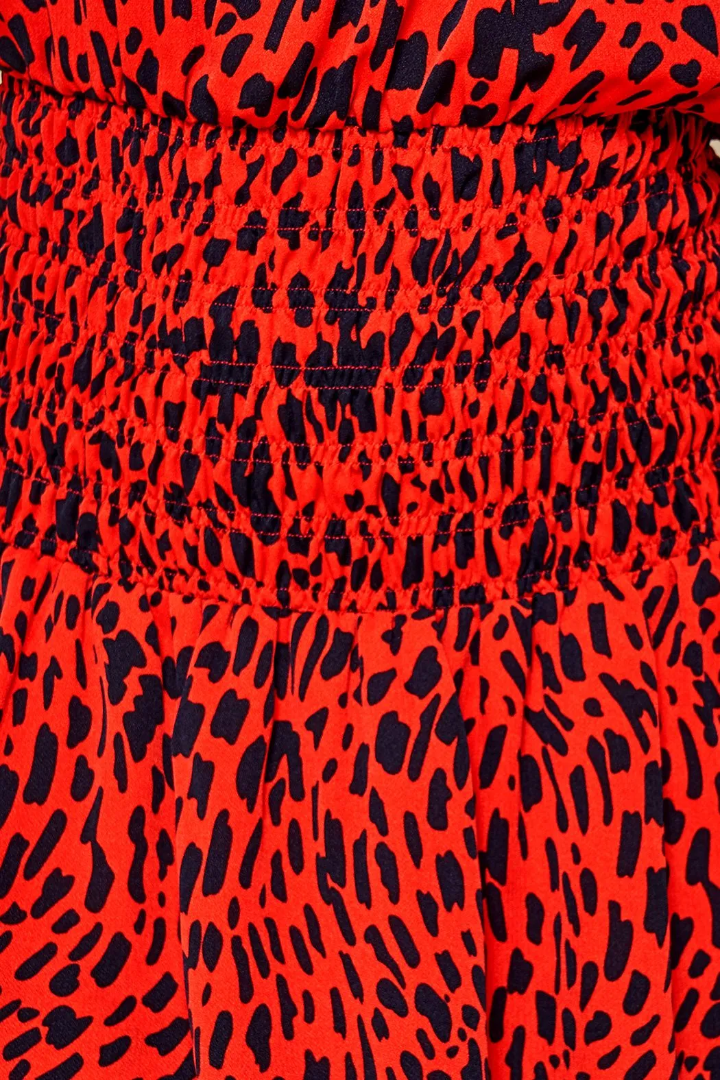 Fierce Feline Leopard Print Smocked Mini Dress sold by Sugarlips product image thumbnail 5