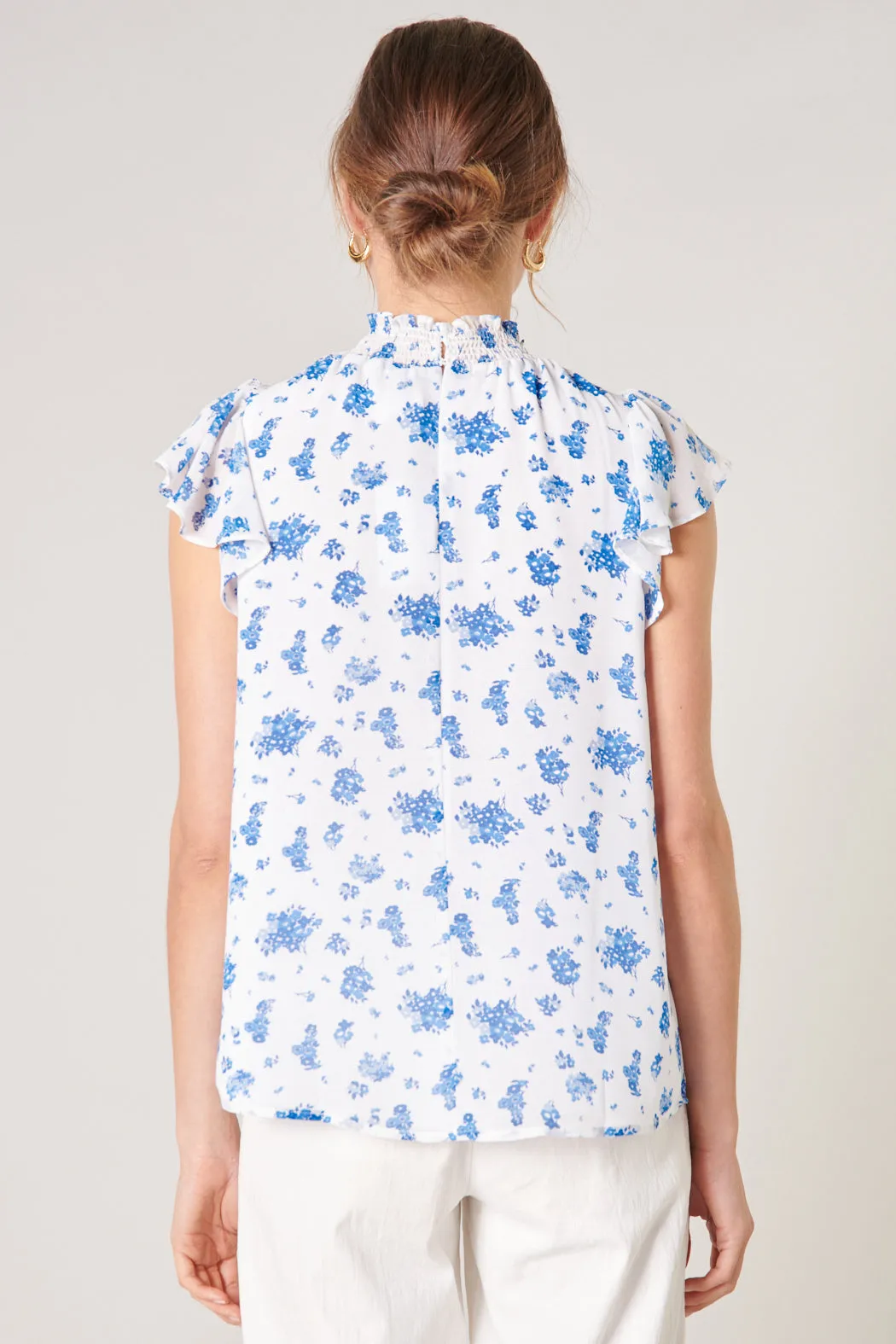 Fond of You Floral Sun Up Mock Neck Top sold by Sugarlips product image thumbnail 2