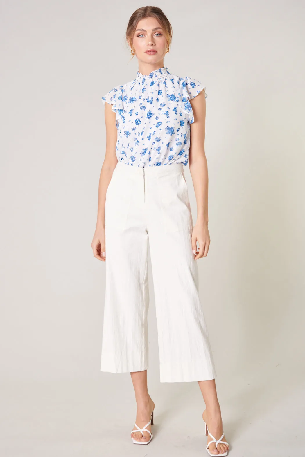 Fond of You Floral Sun Up Mock Neck Top sold by Sugarlips product image thumbnail 5