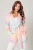 Cielo Rainbow Knit Robe Cardigan sold by Sugarlips