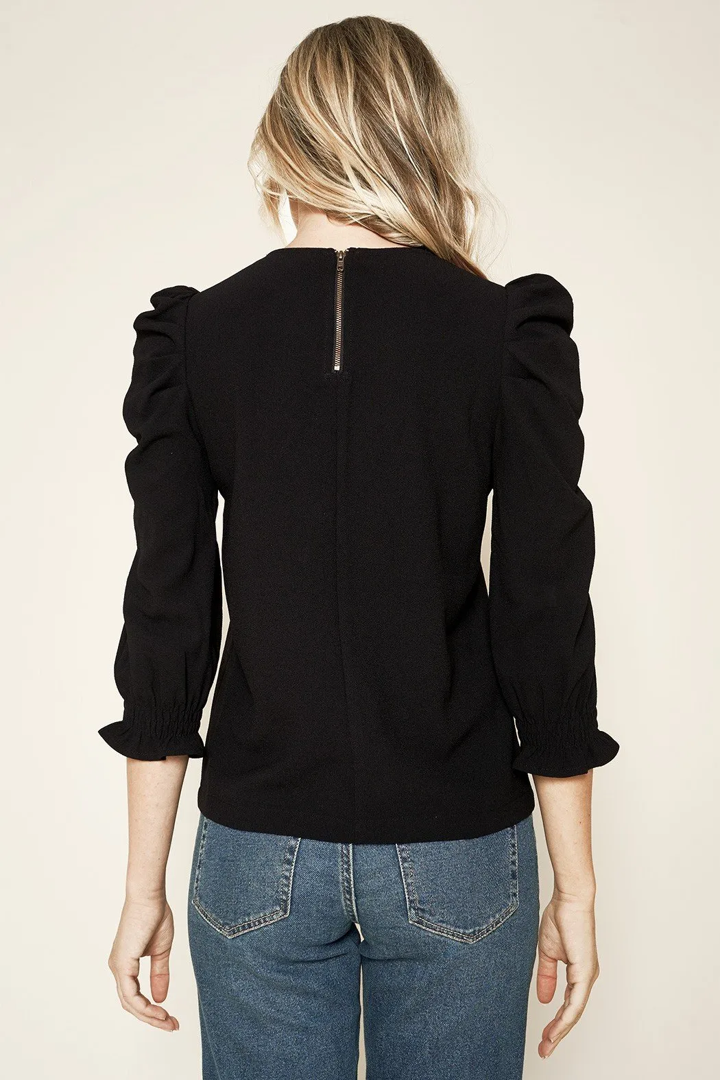 Celine Puff Sleeve Knit Top sold by Sugarlips product image thumbnail 2