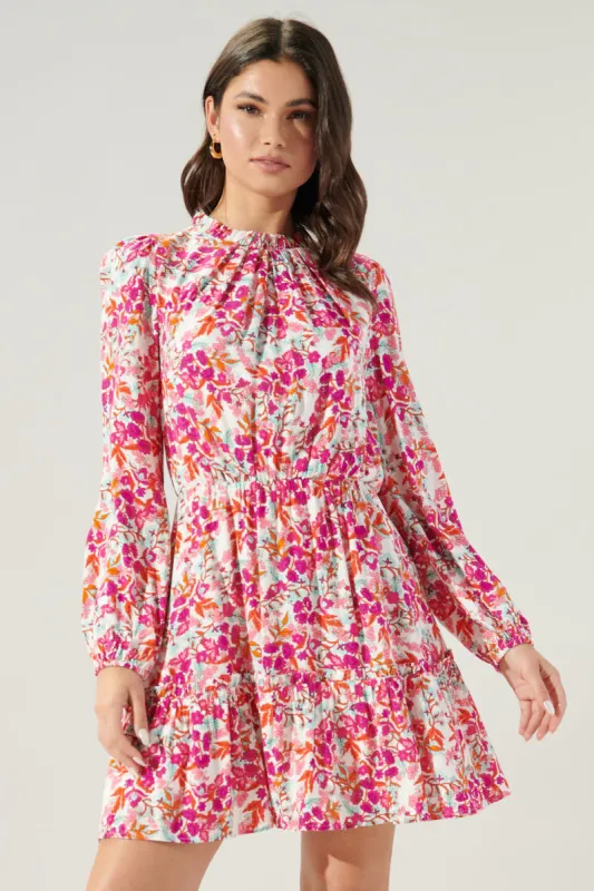 Fancy You Floral Balloon Sleeve Blouson Dress sold by Sugarlips