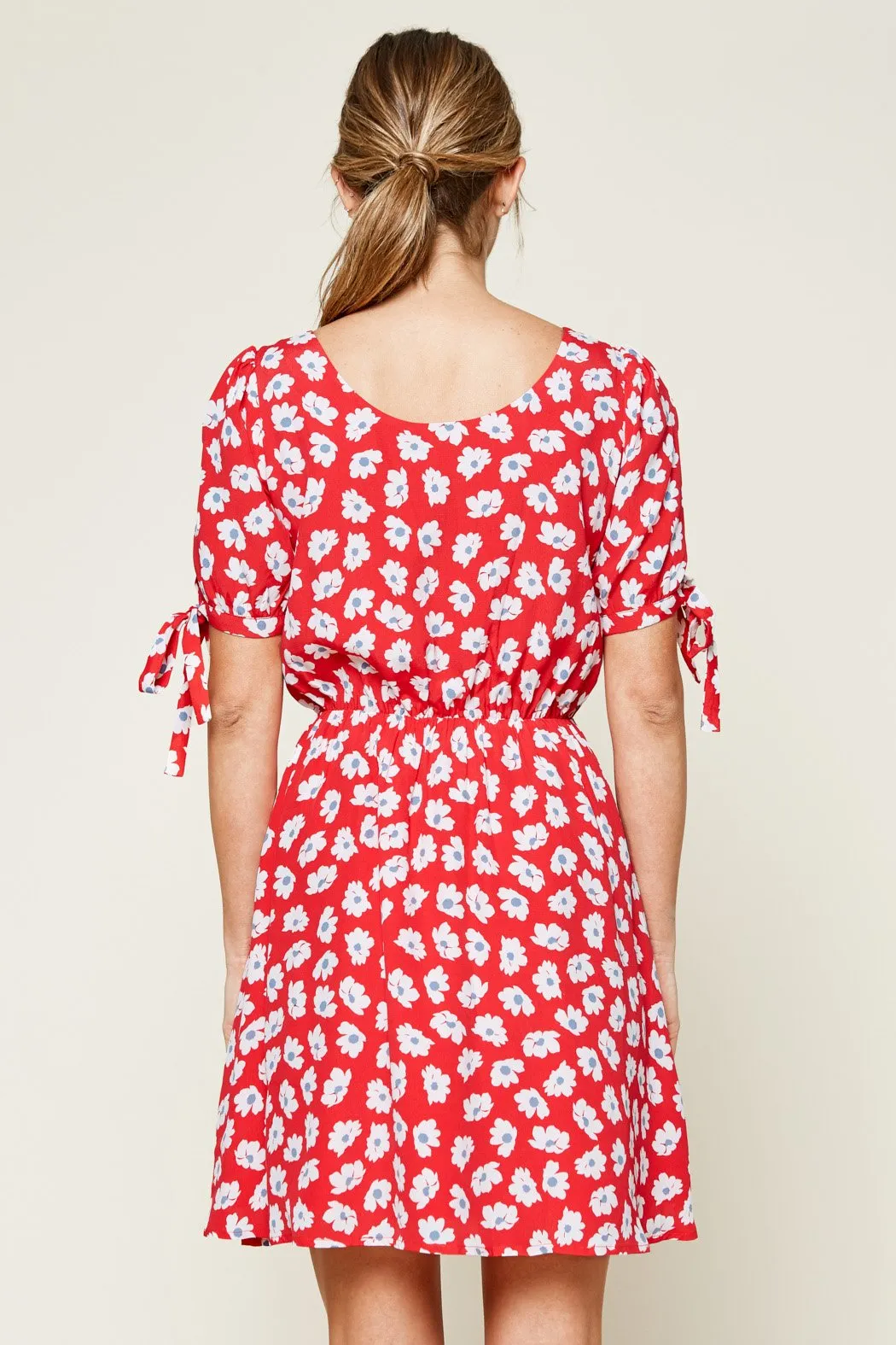 Good Grace Daisy Lace Up Mini Dress sold by Sugarlips product image thumbnail 4