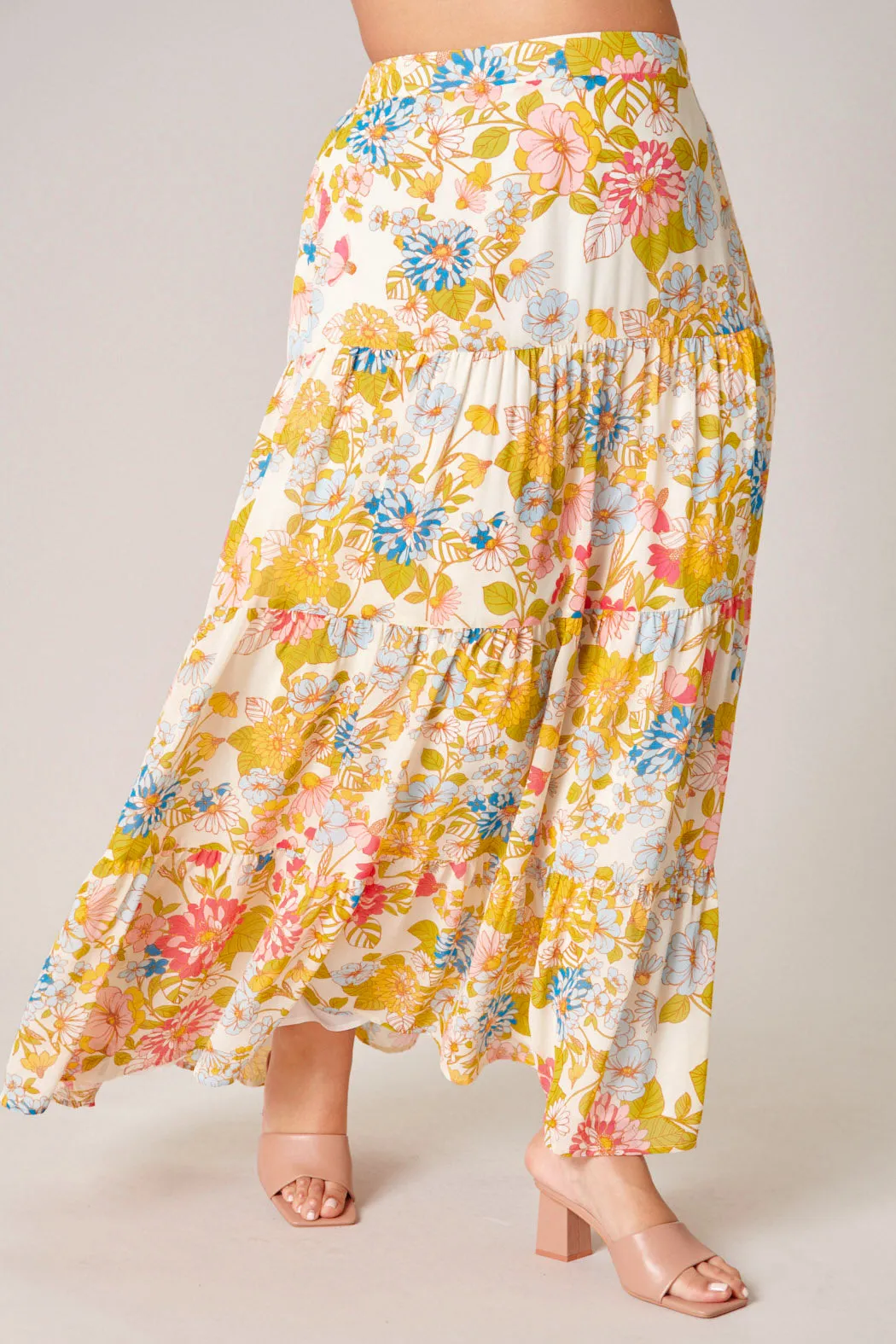 La Rochelle Bellingham Tiered Maxi Skirt Curve sold by Sugarlips product image thumbnail 3