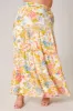 La Rochelle Bellingham Tiered Maxi Skirt Curve sold by Sugarlips