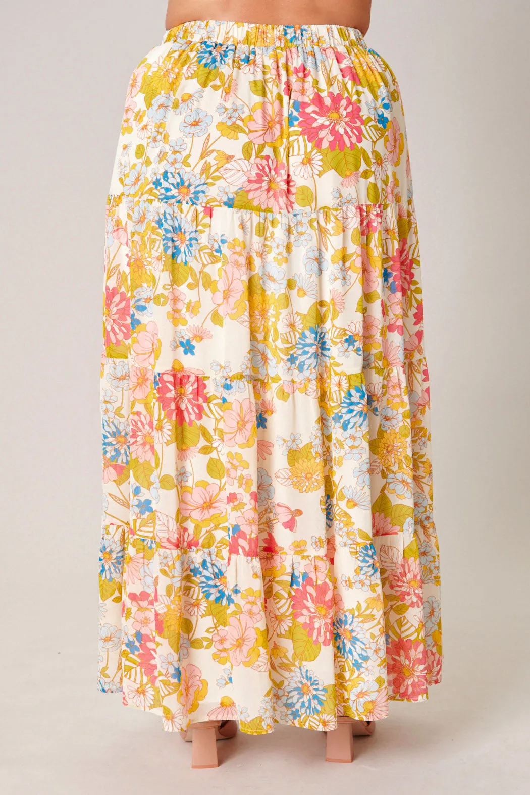 La Rochelle Bellingham Tiered Maxi Skirt Curve sold by Sugarlips product image thumbnail 2