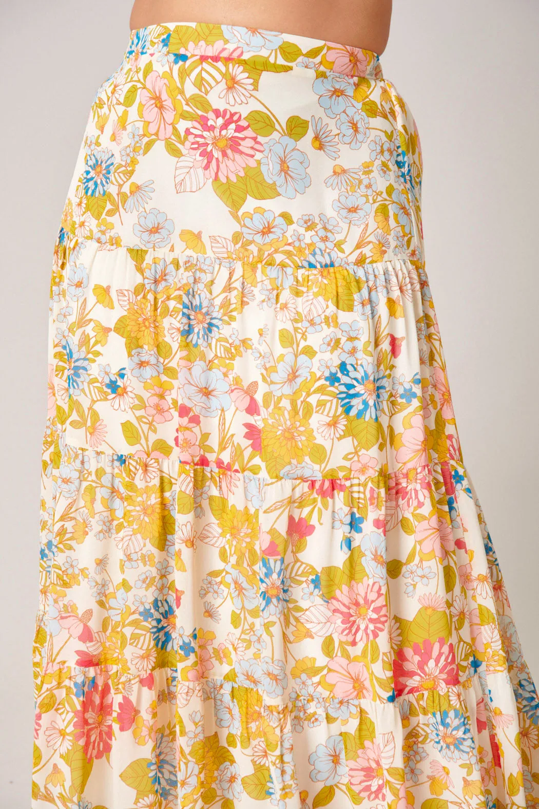 La Rochelle Bellingham Tiered Maxi Skirt Curve sold by Sugarlips product image thumbnail 4