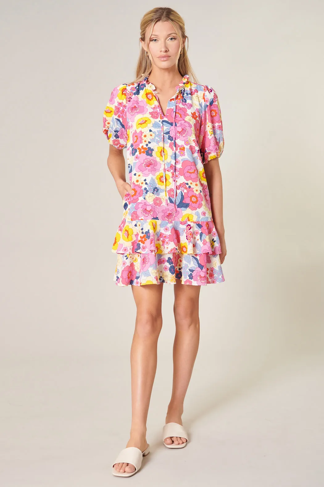 Summersalt Floral Runner Up Shift Dress sold by Sugarlips product image thumbnail 4