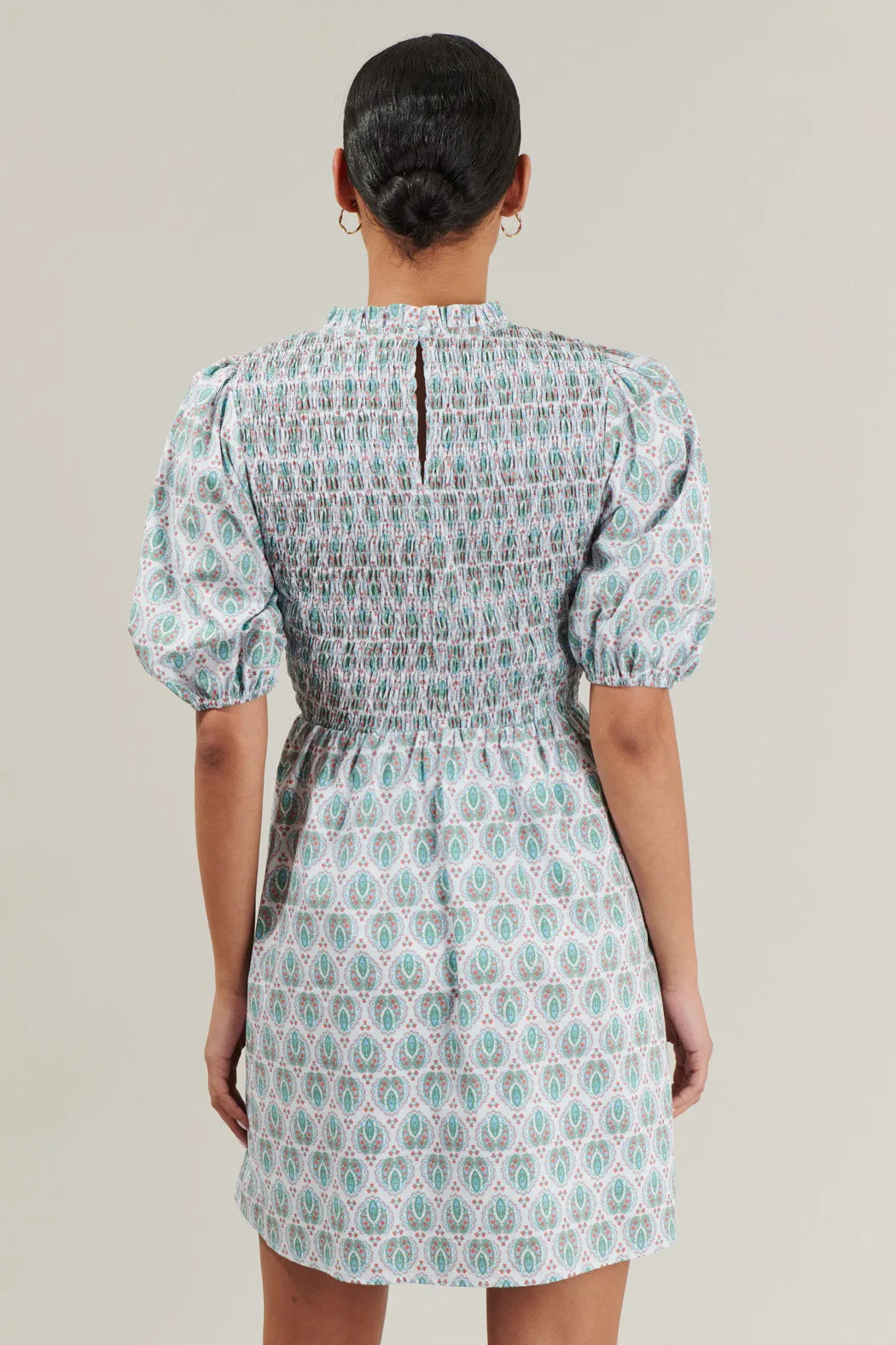 Pilar Gale Smocked Mini Dress sold by Sugarlips product image thumbnail 2