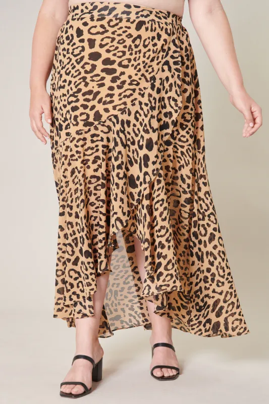 Java Leopard Saturated Love Midi Skirt Curve sold by Sugarlips