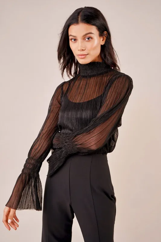 Amy Jean Lurex Smocked Top sold by Sugarlips