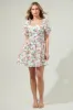 Marley Floral Eyelet Mini Dress sold by Sugarlips