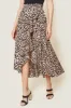 Saturated Love High-Low Leopard Print Midi Skirt sold by Sugarlips