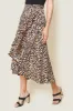 Saturated Love High-Low Leopard Print Midi Skirt sold by Sugarlips