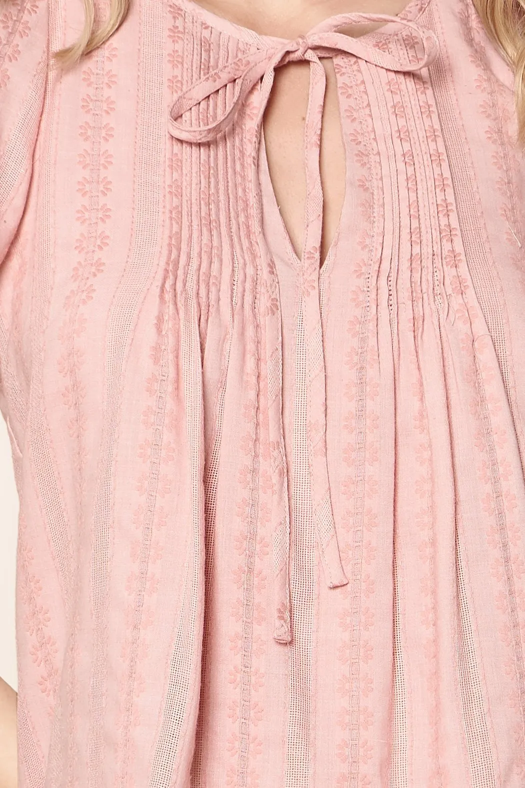 Rayne Floral Woven Puff Sleeve Trapeze Blouse sold by Sugarlips product image thumbnail 4