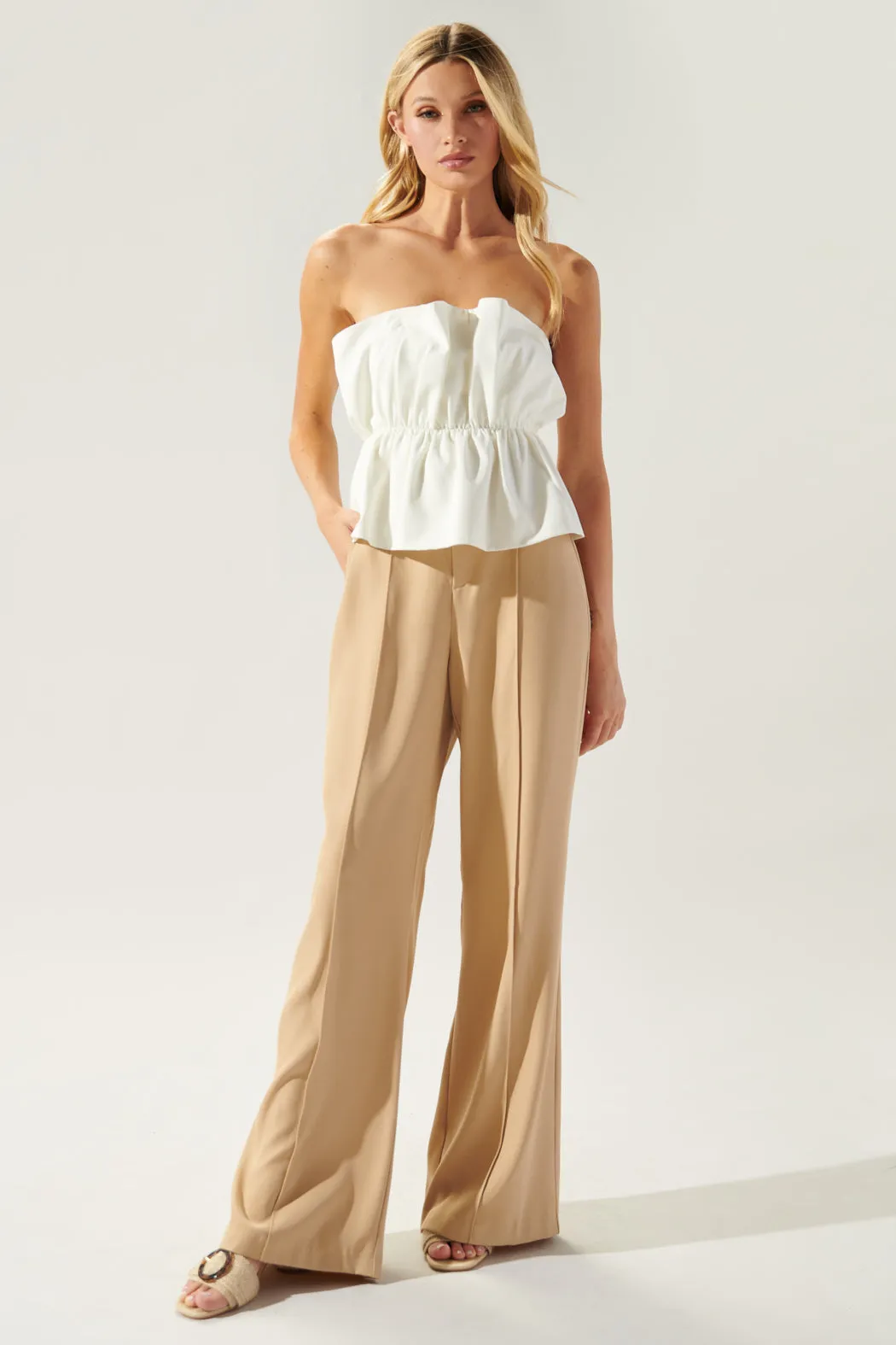 Take the Lead Pintuck Wide Leg Pants sold by Sugarlips product image thumbnail 4