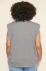 London Muscle Tee Cotton Knit Top Curve sold by Sugarlips